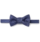 Charvet - Pre-Tied Silk-Jacquard Bow Tie - Blue