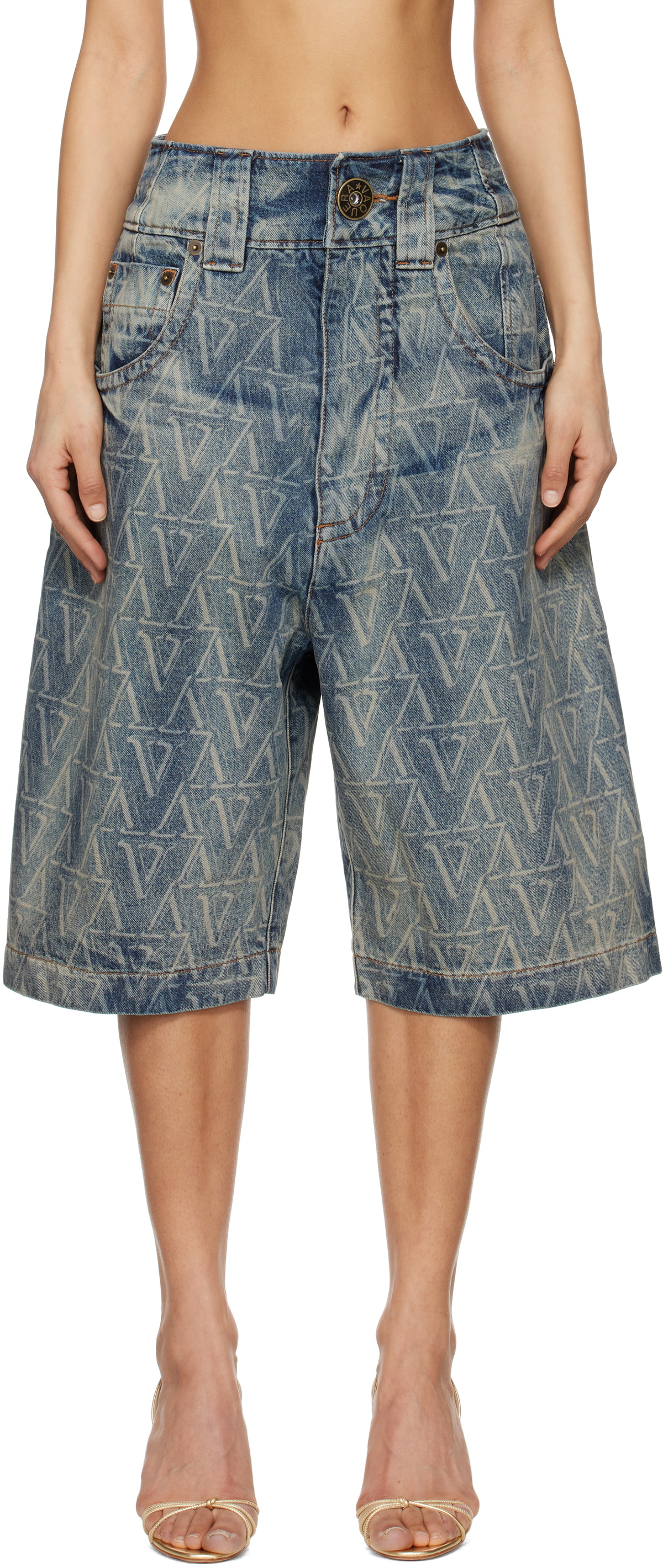 VAQUERA Blue Baby Denim Shorts