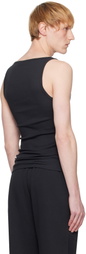 SKIMS Three-Pack Black SKIMS Cotton Rib Tank Tops