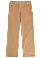 Moncler Straight-leg Stretch-cotton Trousers Tan