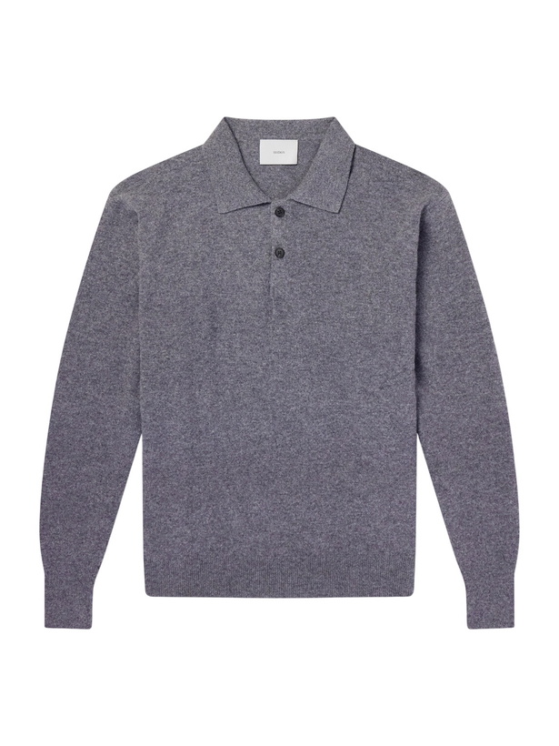 Photo: ssstein - Merino Wool Polo Shirt - Gray