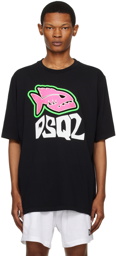 Dsquared2 Black Fish Skater T-Shirt