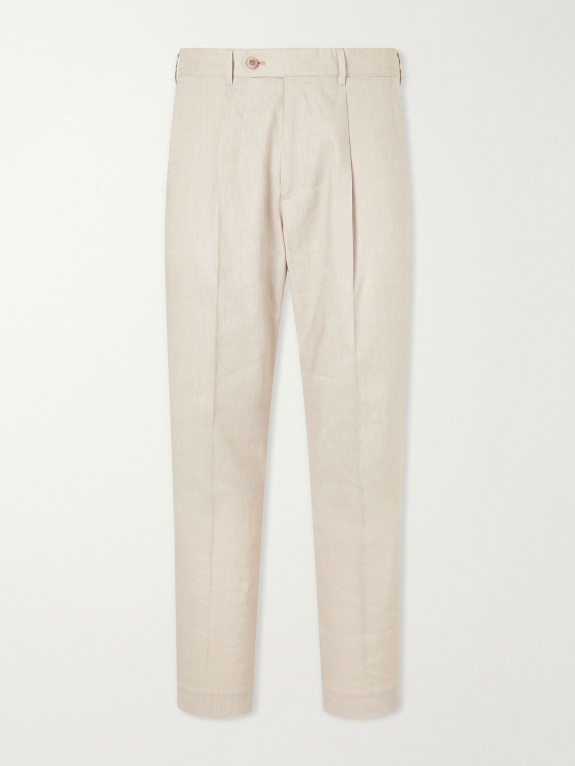 Paul Smith - Straight-Leg Linen and Wool-Blend Trousers - Neutrals