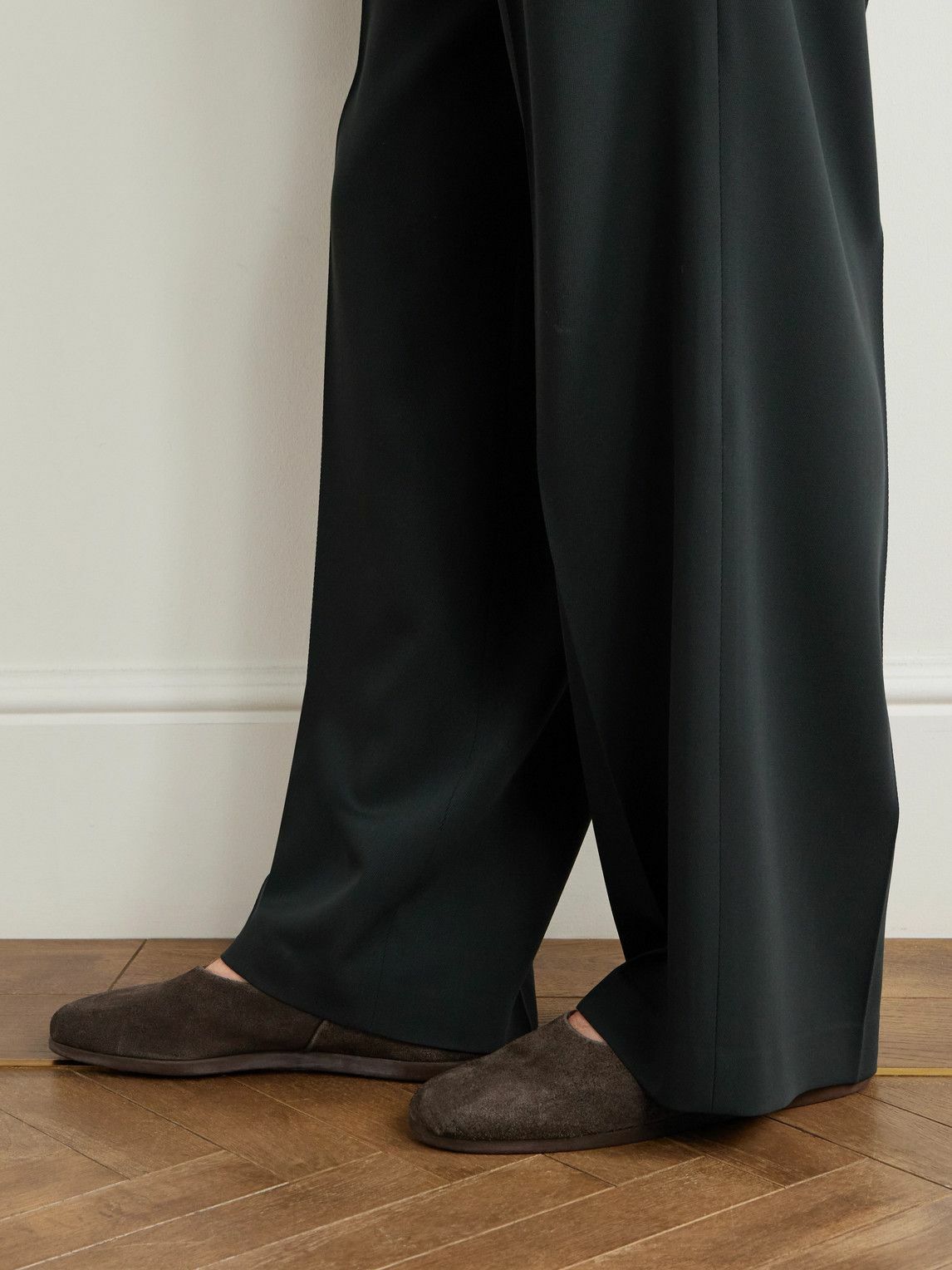 Stòffa - Suede Slippers - Brown