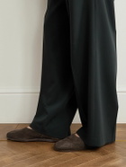 Stòffa - Suede Slippers - Brown