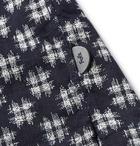 Folk - Gabe Slim-Fit Checked Cotton Shirt - Men - Navy