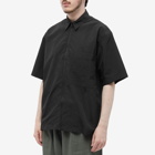 Studio Nicholson Men's Inject Short Sleeve Shirt in Black