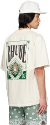 Rhude Off-White Card T-Shirt