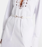 Gucci Horsebit cotton poplin midi dress