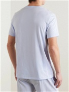 Polo Ralph Lauren - Logo-Embroidered Stretch Modal and Cotton-Blend Jersey Pyjama T-Shirt - Blue