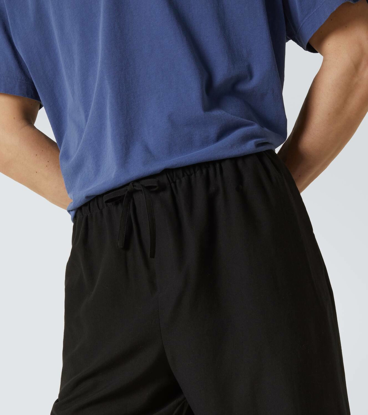 The Row Xon cotton and silk wide-leg pants The Row