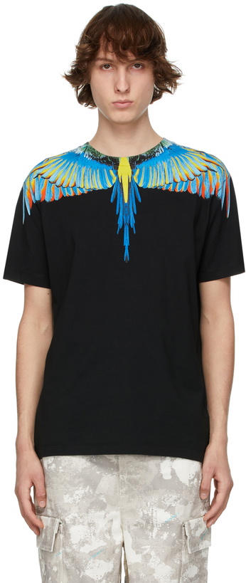 Photo: Marcelo Burlon County of Milan Black & Blue Wings T-Shirt