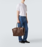 The Row Marlo 17 leather tote bag