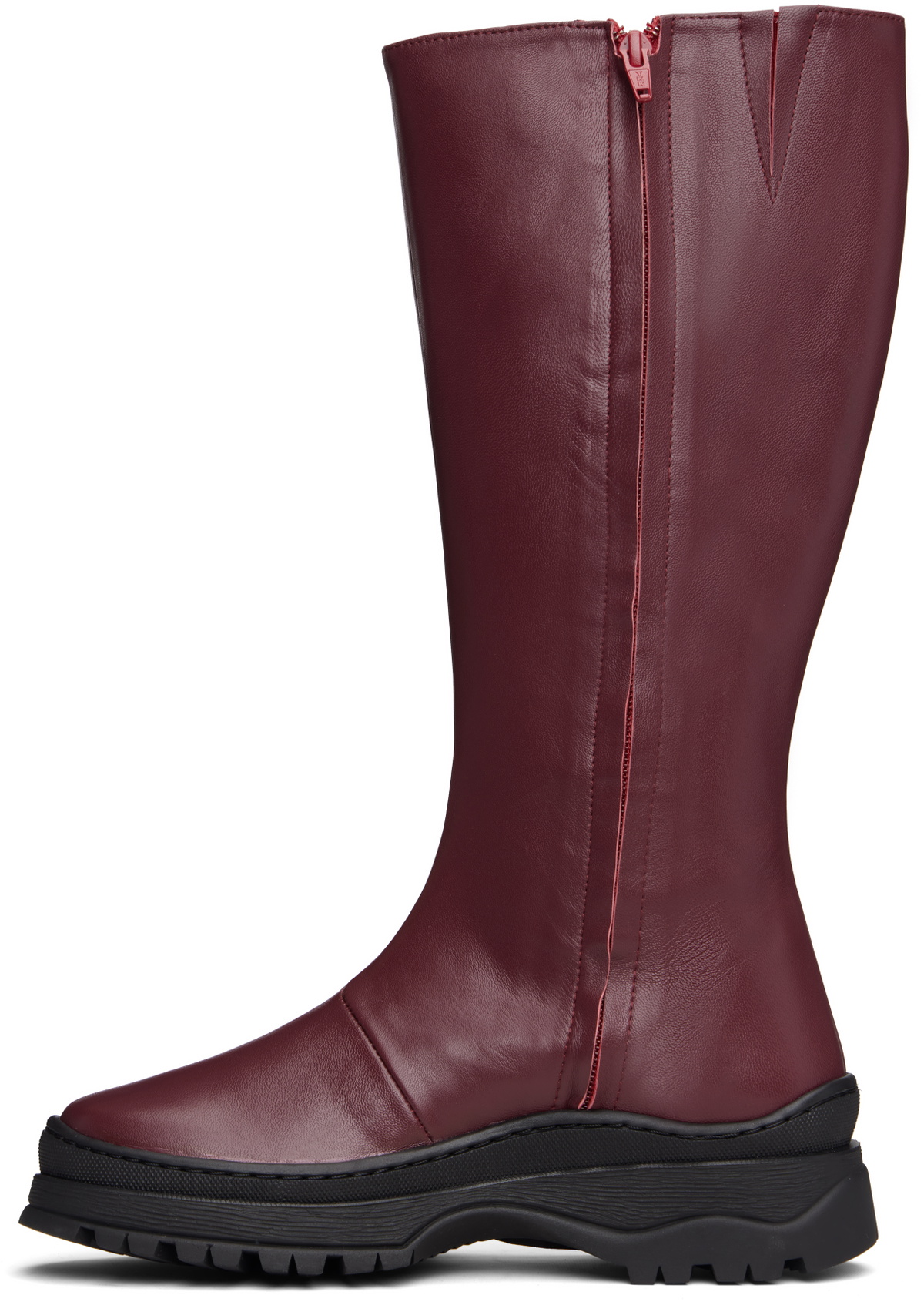 Nicole Saldaña Burgundy Anna Tall Boots