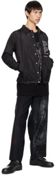 Yohji Yamamoto Black Printed T-Shirt