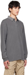 Carhartt Work In Progress Gray Cotton Polo