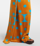 Dries Van Noten Printed satin maxi dress
