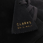Clarks Originals Men's Desert Coal in Black Suede