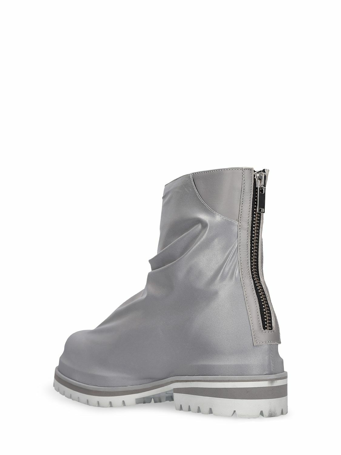 424 Marathon Metallic Lycra Zipped Boots