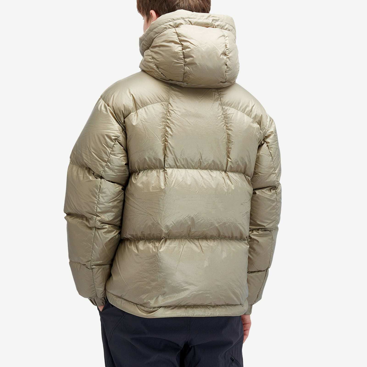 Goldwin Men's PERTEX QUANTUM Down Parka Jacket in Oak Beige