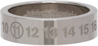 Maison Margiela Silver Polished Numbers Ring