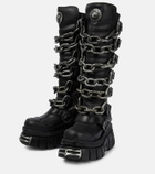 Vetements x New Rock leather platform boots