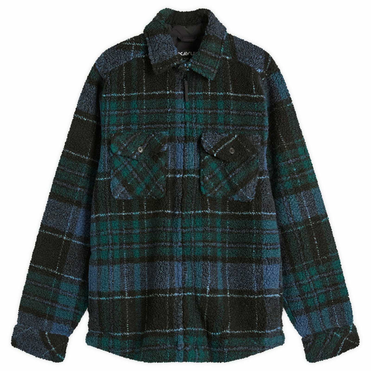 KAVU Men's McCord Creek Fleece Overshirt in Cypress Night