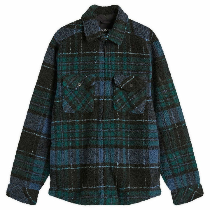 Photo: KAVU Men's McCord Creek Fleece Overshirt in Cypress Night