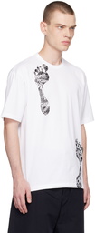 Comme des Garçons Homme White Graphic T-Shirt