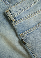 Haikure Korea Straight-leg Jeans Blue