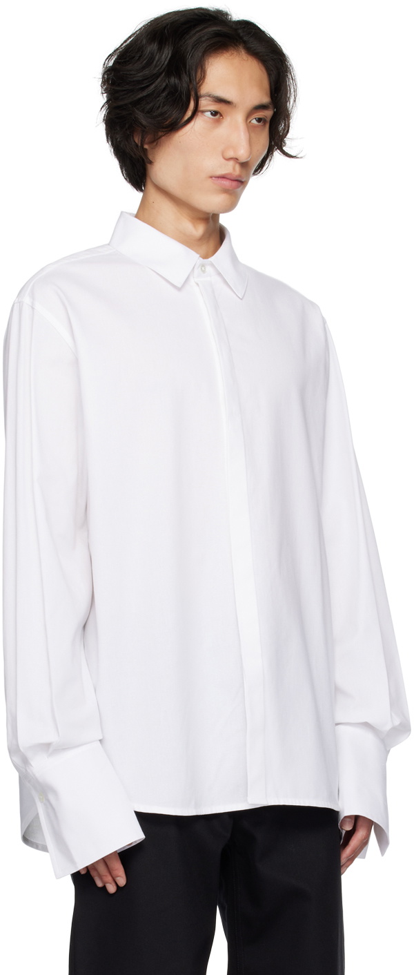 K.NGSLEY White Spliced Sinder Shirt