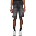 Diesel Black Denim Thoshort Shorts