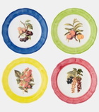 Les-Ottomans Botanica set of 4 ceramic plates