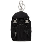Prada Black Mini Backpack Keychain
