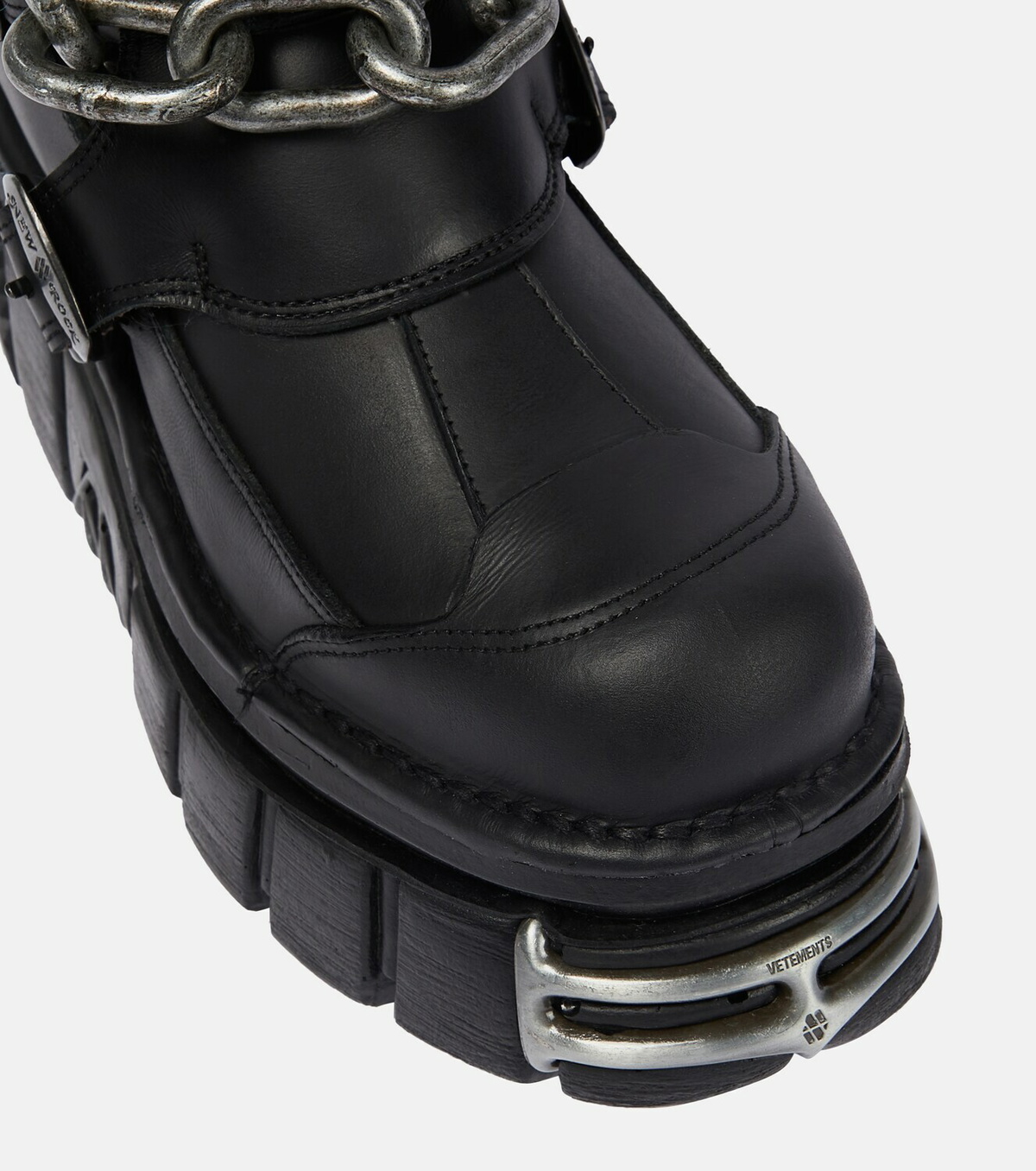 Vetements x New Rock leather platform boots