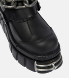 Vetements x New Rock leather platform boots