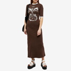Charles Jeffrey Women's Baby T-Shirt Maxi Dress in Brown