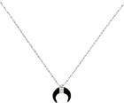 Isabel Marant Silver & Black Sautoir Necklace