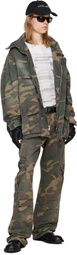 Alexander Digenova Khaki Type 2 Denim Cargo Pants