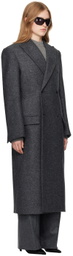 Carven Gray Tailored Coat
