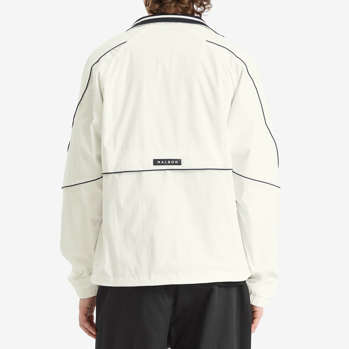 Malbon Men's Riva Nylon Jacket in White