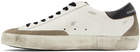 Golden Goose Blue & White Super -Star Sneakers