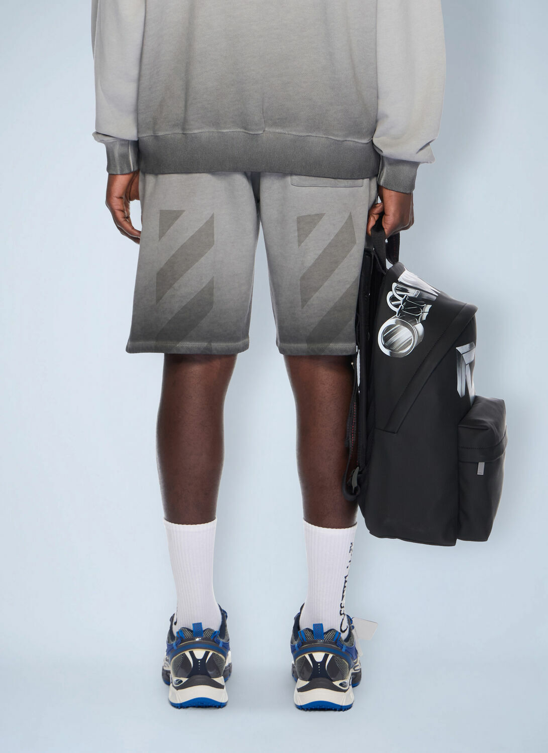 Off-White Laundry Diagonal Skate Track Shorts