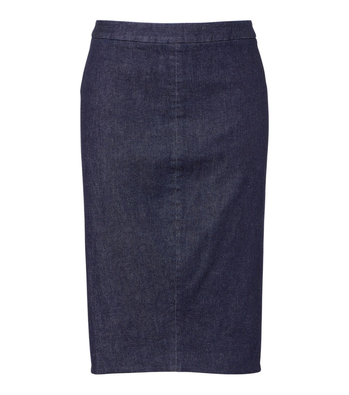 Photo: Tom Ford High-rise denim pencil skirt