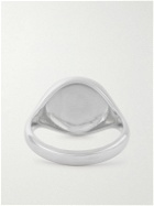 Miansai - Wells Rhodium-Plated Silver Signet Ring - Silver