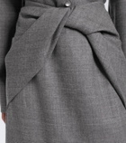 Tove Hope virgin wool midi skirt