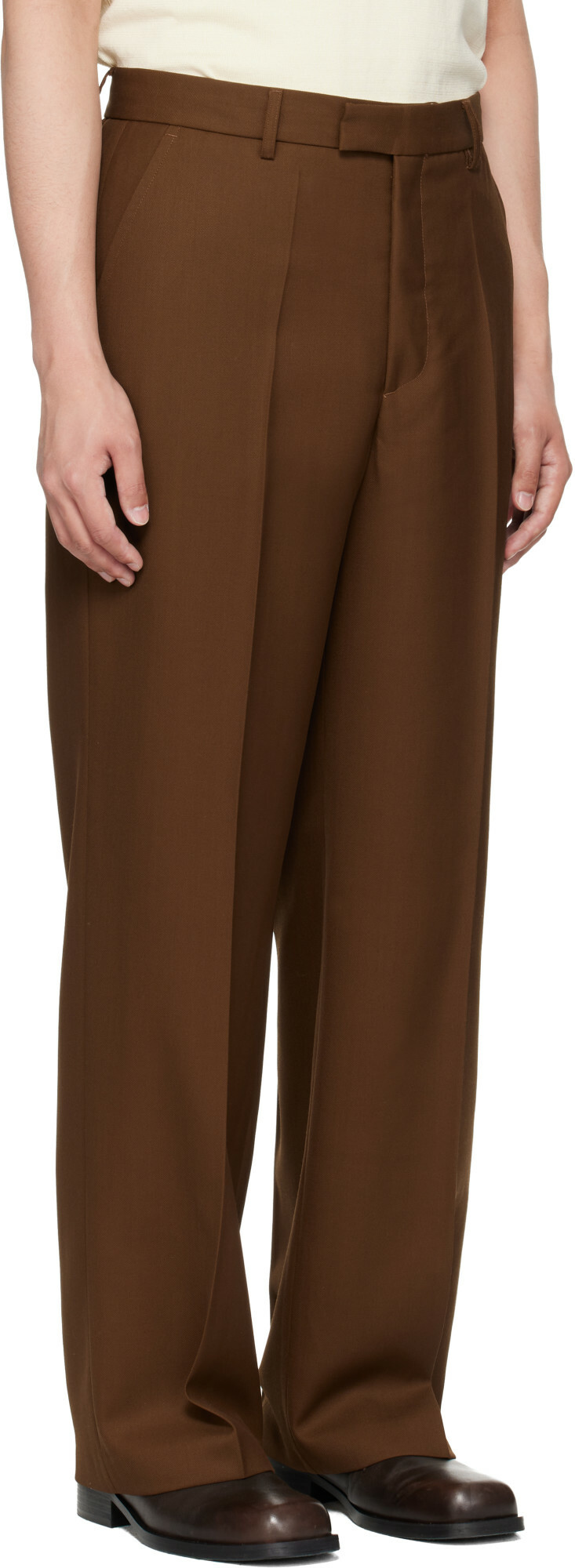 Second/Layer Brown Relaxed Primo Trousers