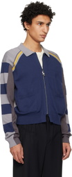 Kiko Kostadinov Gray & Blue Kest Cardigan