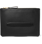 TOM FORD - Full-Grain Leather Pouch - Men - Black