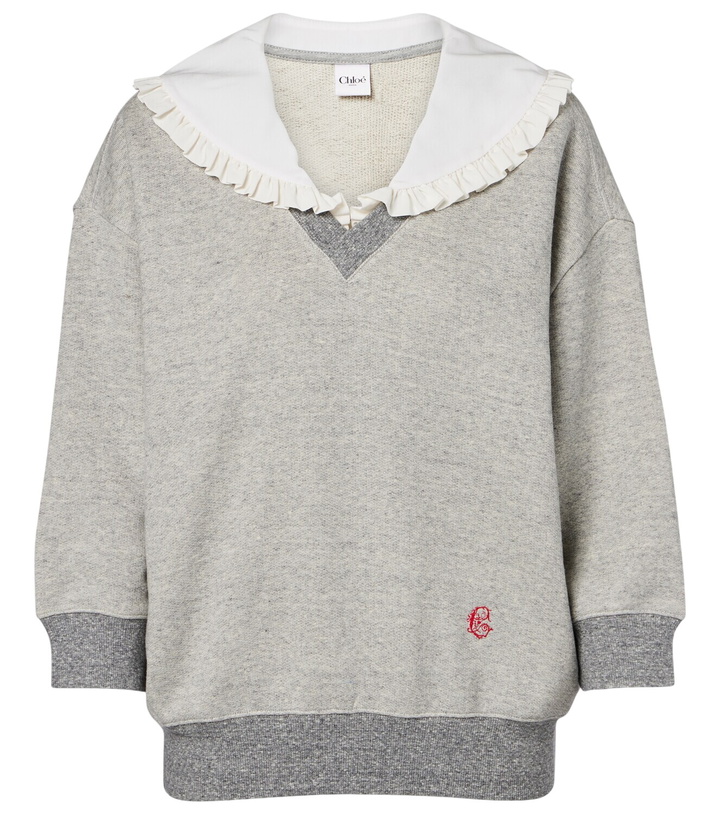 Photo: Chloé Cotton-blend French Terry sweatshirt